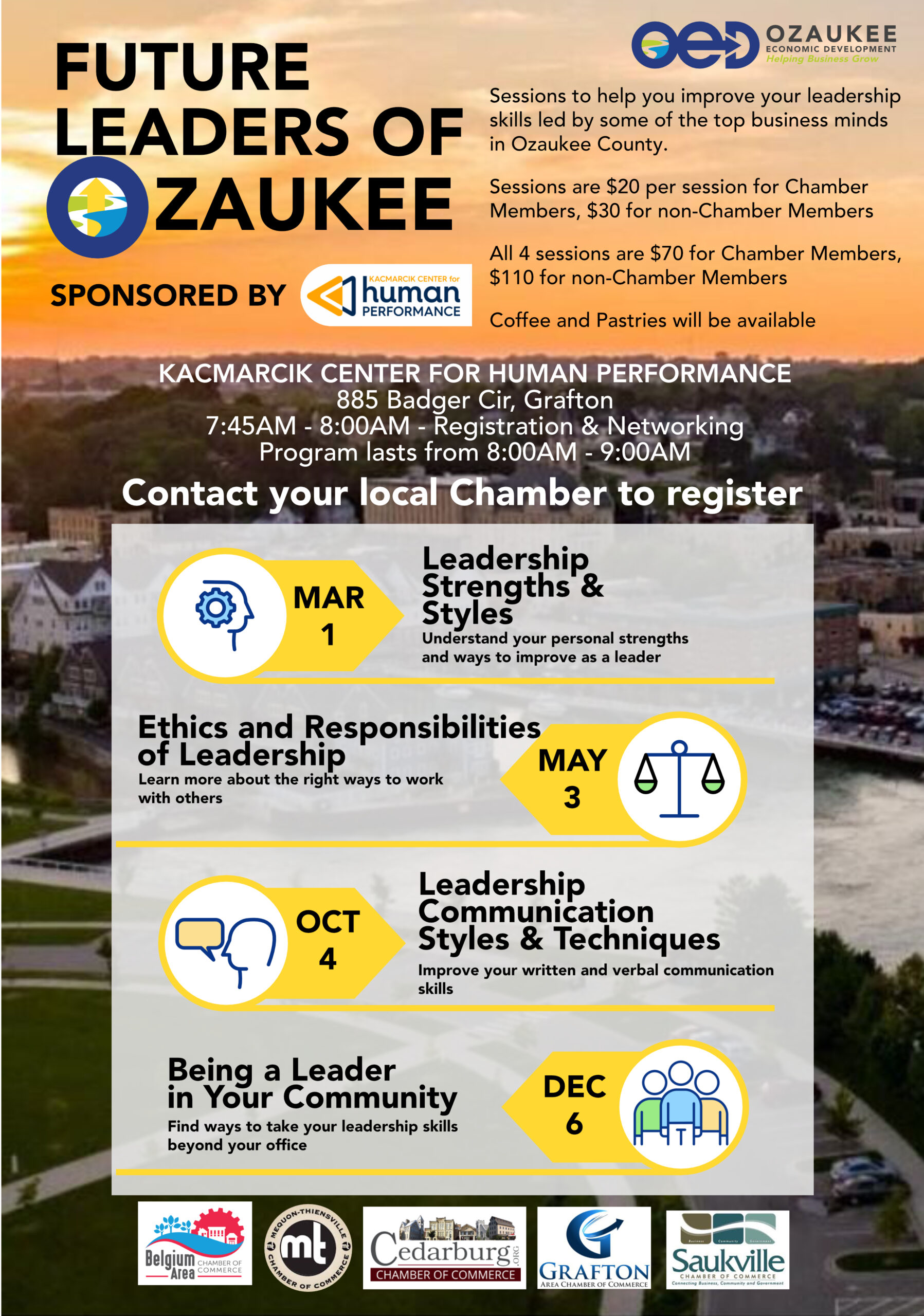 KCHP to Sponsor Leadership Series with Ozaukee Chambers, OED