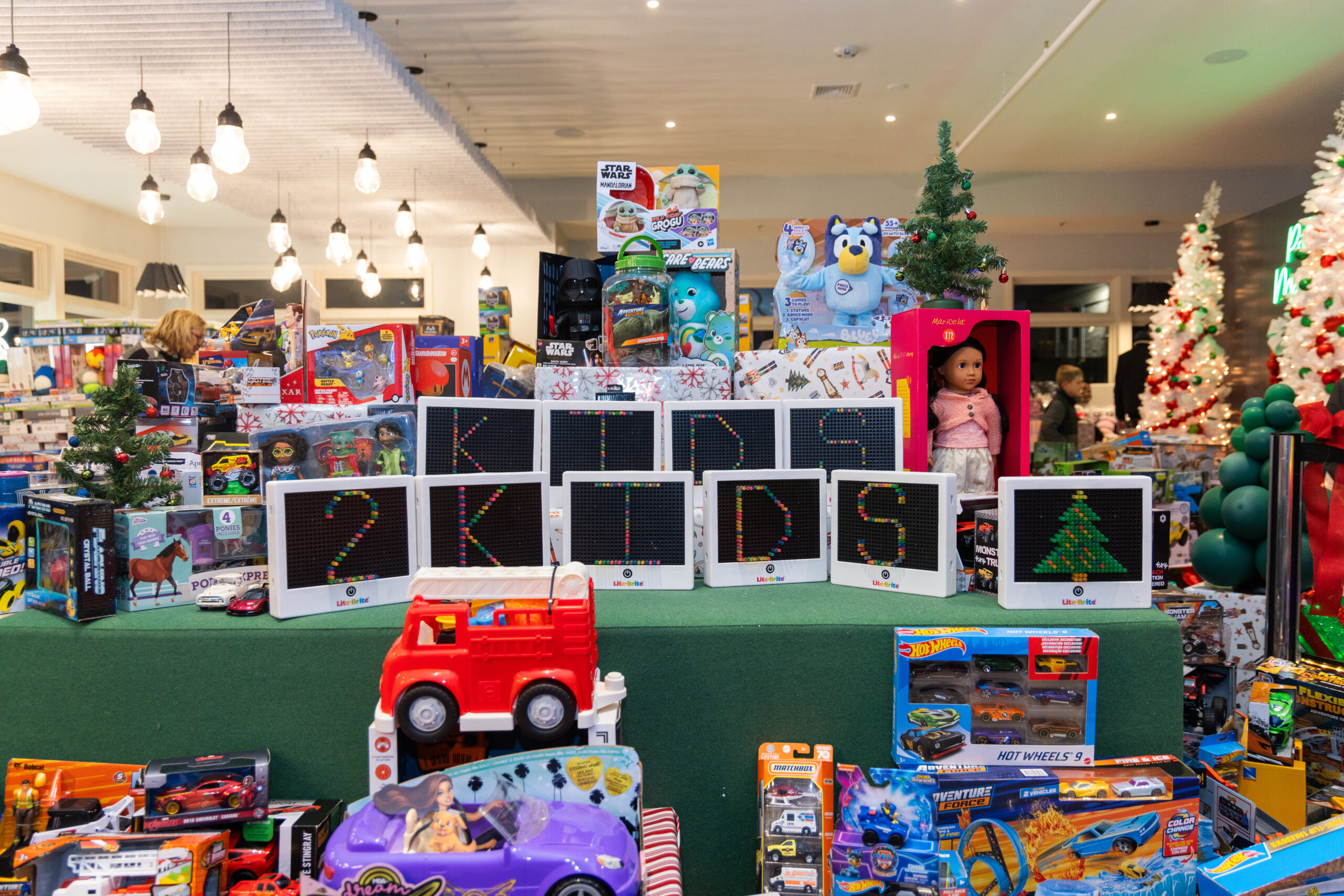 Collection of toys gathered for the toy drive